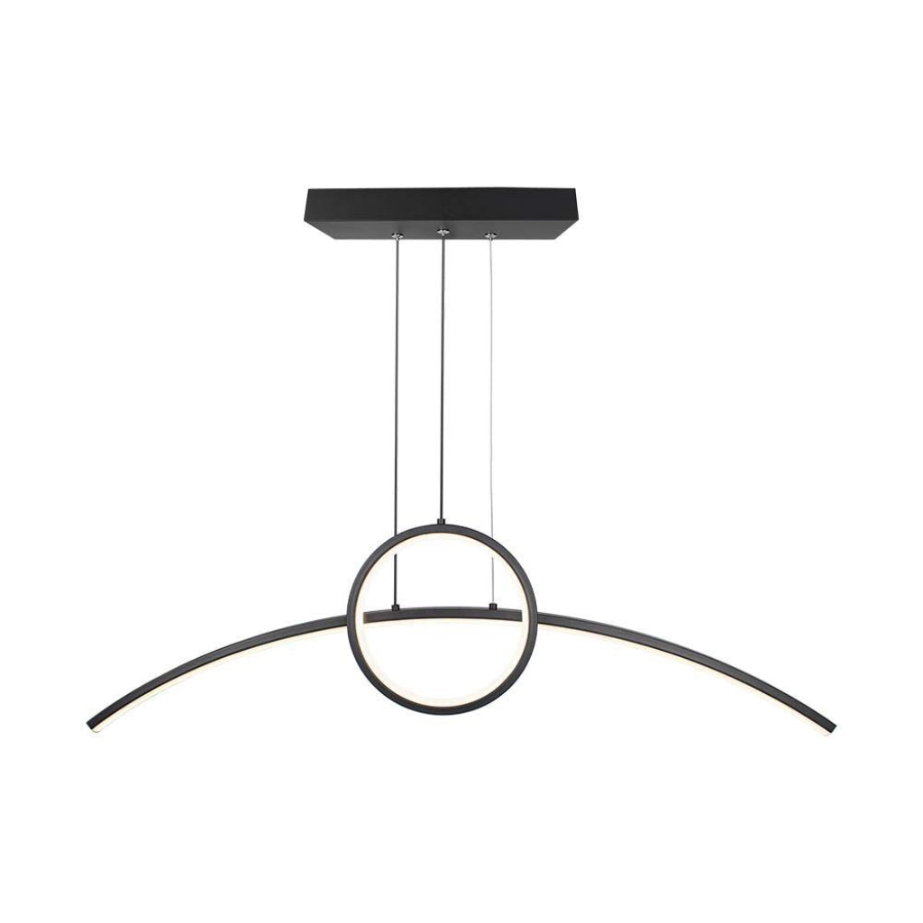 V-TAC Lampadario LED a Sospensione 36W dal Design Moderno Colore Nero 4000K V-TAC Lampadario LED a Sospensione 36W dal Design Moderno Colore Nero 4000K